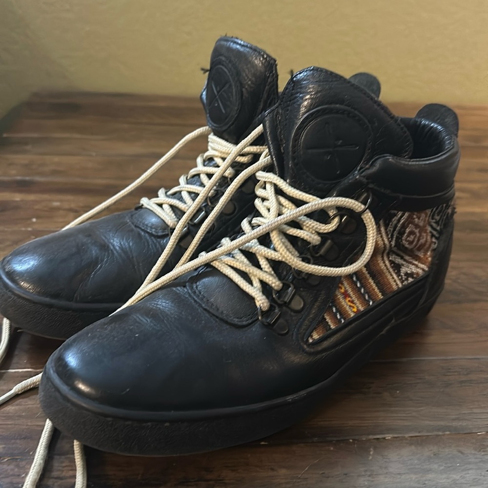 Inkkas Black Barracuda Camping Boot unisex Leather Shoes